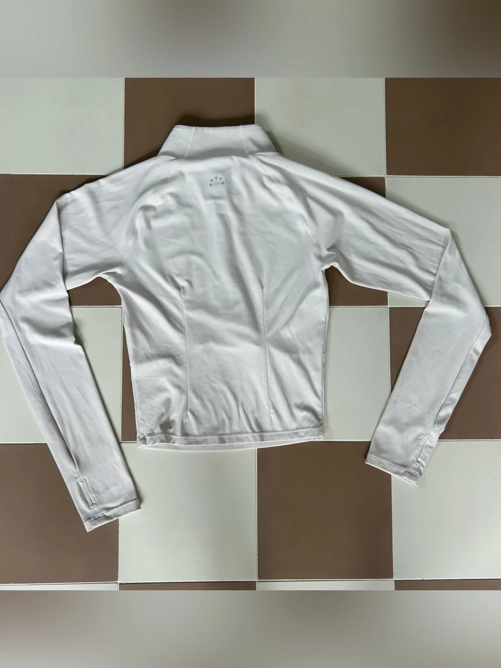 Varley Helena Mid Layer White Half Zip Performance Top Size S - Picture 7 of 10